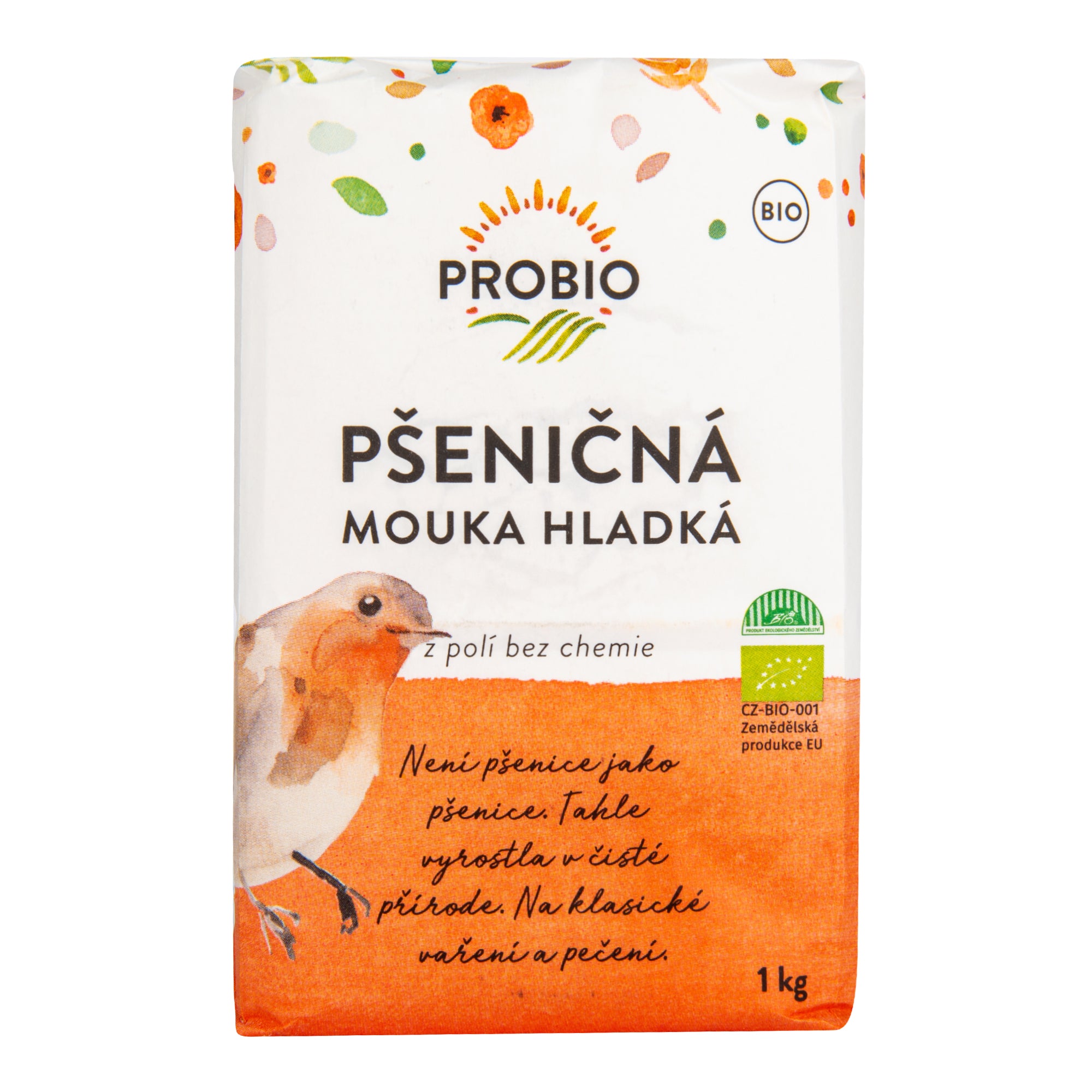 PROBIO Mouka pšeničná hladká BIO (1 kg) - jemně namletá