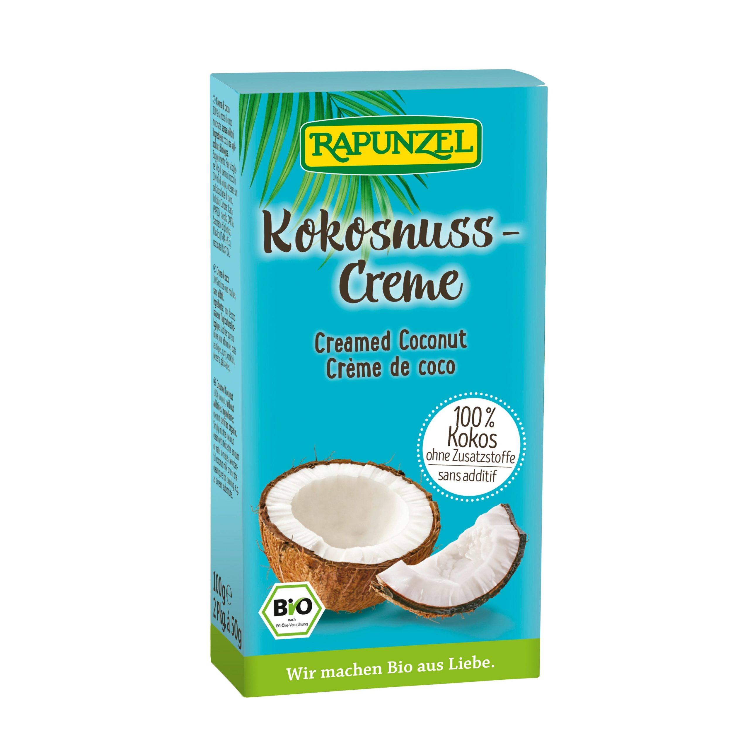 Rapunzel Krém kokosový BIO (2 x 50 g) - všestranná alternativa smetany