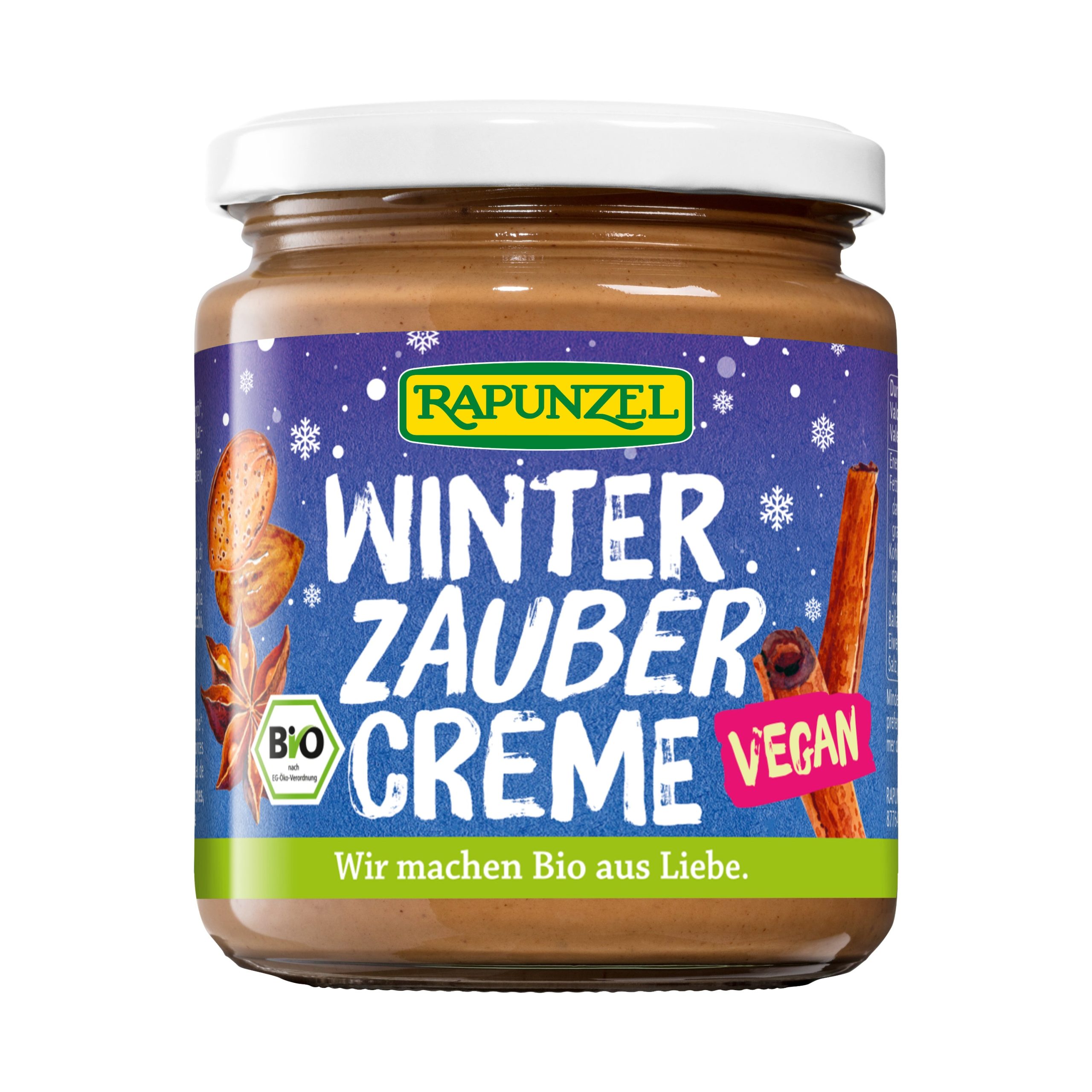 Rapunzel Krém mandlový Zimní kouzlo BIO (250 g) - s vánočním kořením Rapunzel