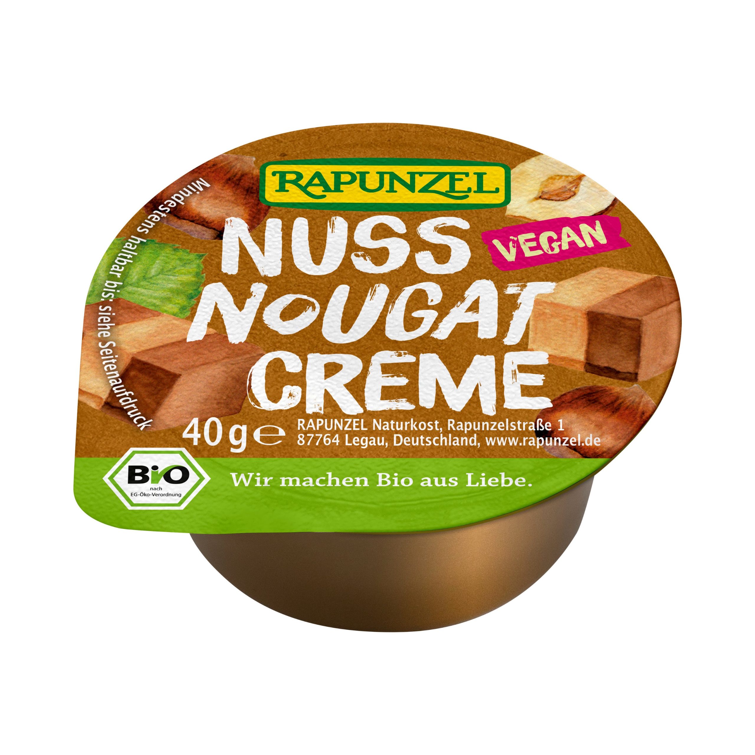 Rapunzel Krém nugátový vegan BIO - mini (40 g) - bez obsahu mléka