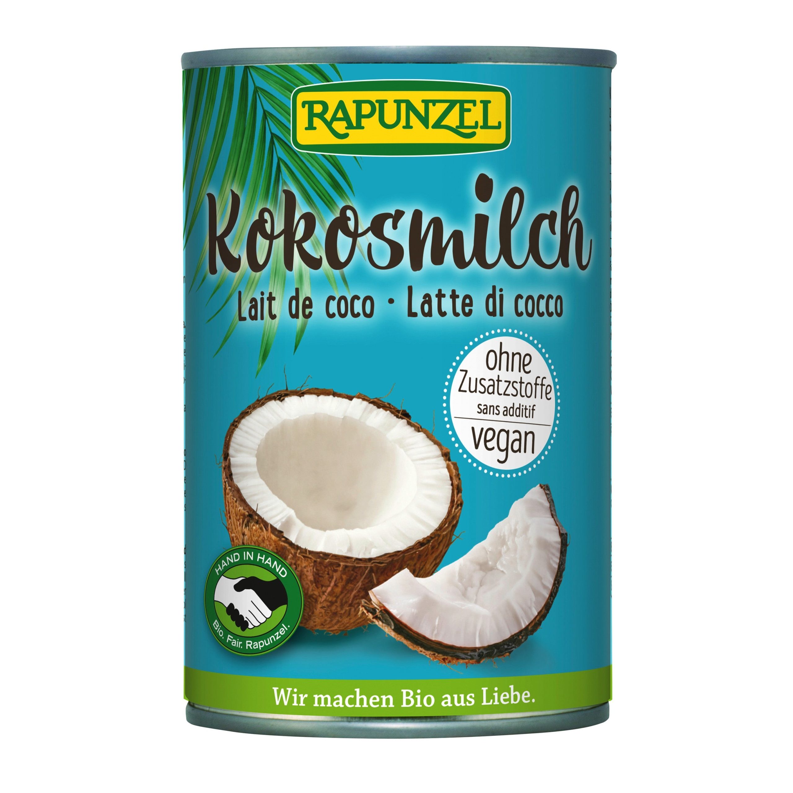 Rapunzel Mléko kokosové BIO (400 ml) - s vysokým podílem kokosové dužiny ze srí lanky Rapunzel