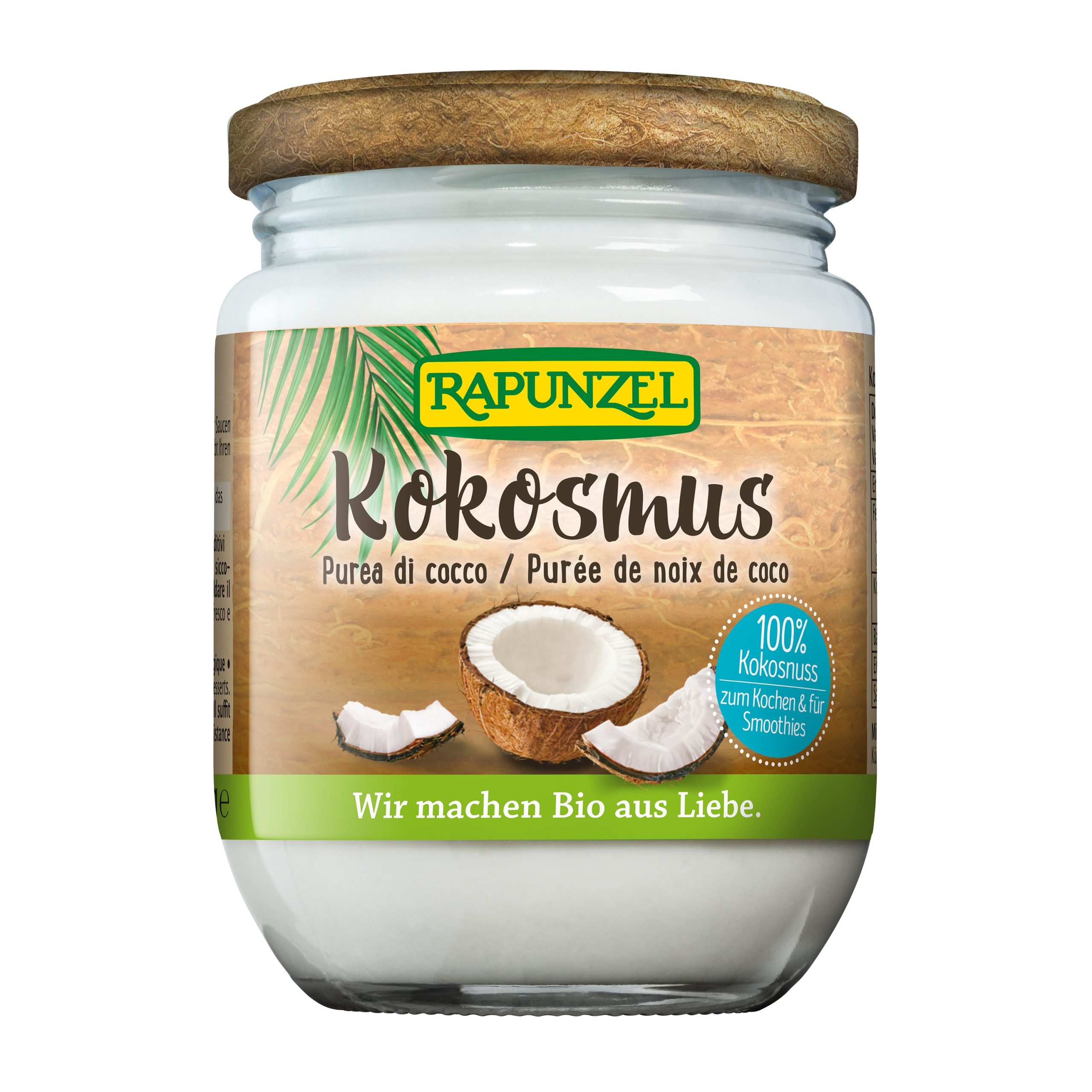 Rapunzel Pasta kokosová 100 % BIO (215 g) - pro univerzální použití do sladkých i slaných receptů Rapunzel