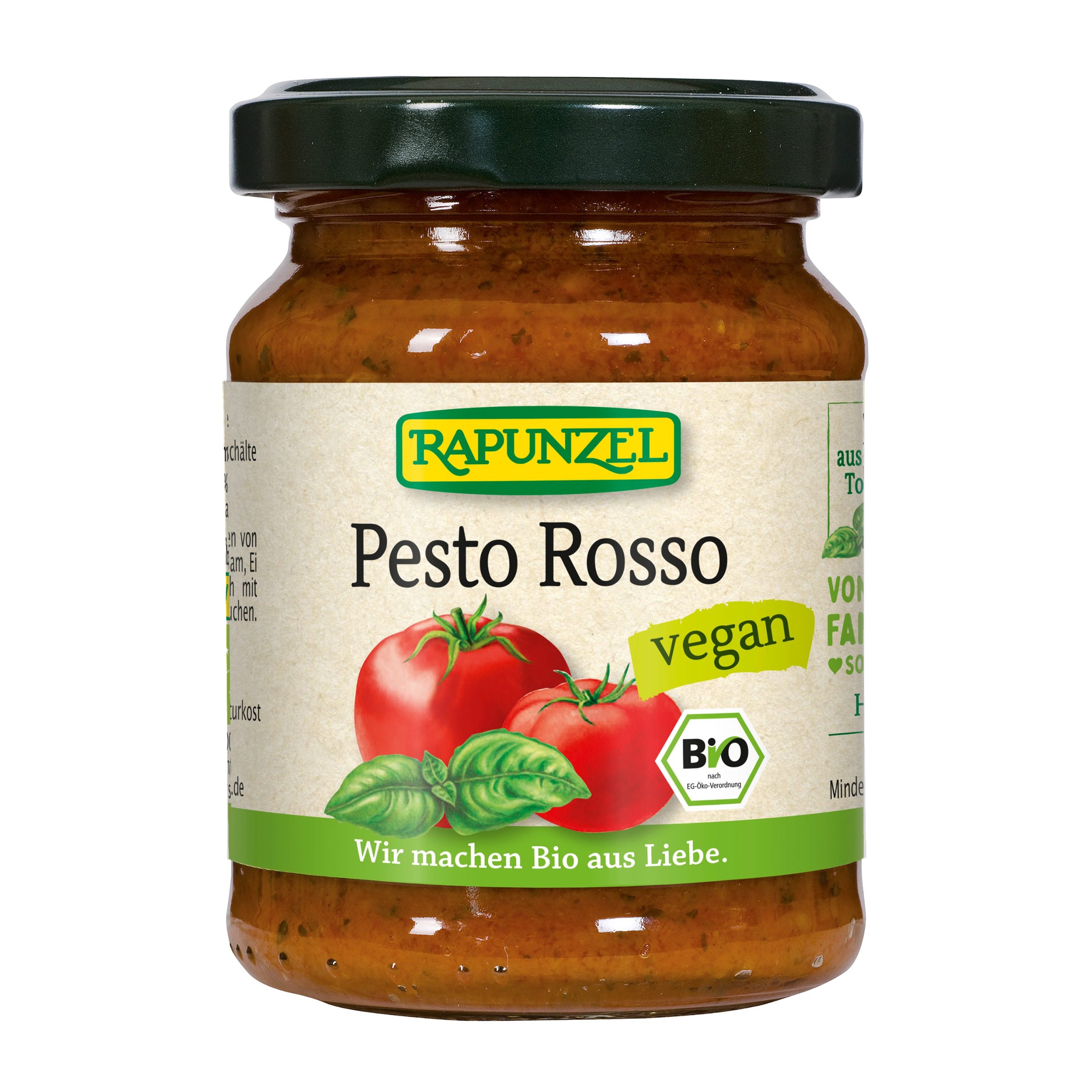 Rapunzel Pesto rosso vegan BIO (120 g) - z italských rajčat se špetkou bylinek Rapunzel