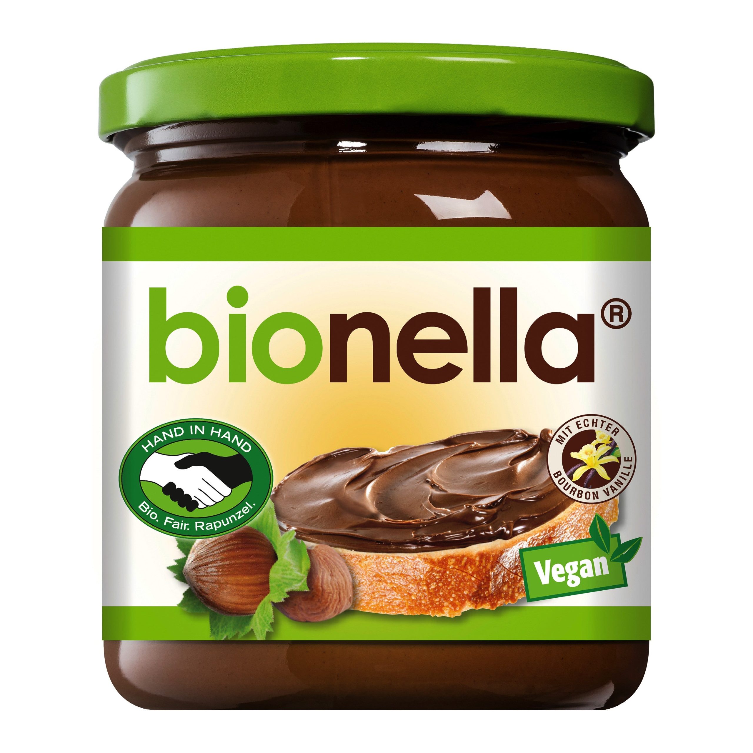 Rapunzel Pomazánka nugátová Bionella vegan BIO (400 g) - pro milovníky nutelly s bourbon vanilkou Rapunzel