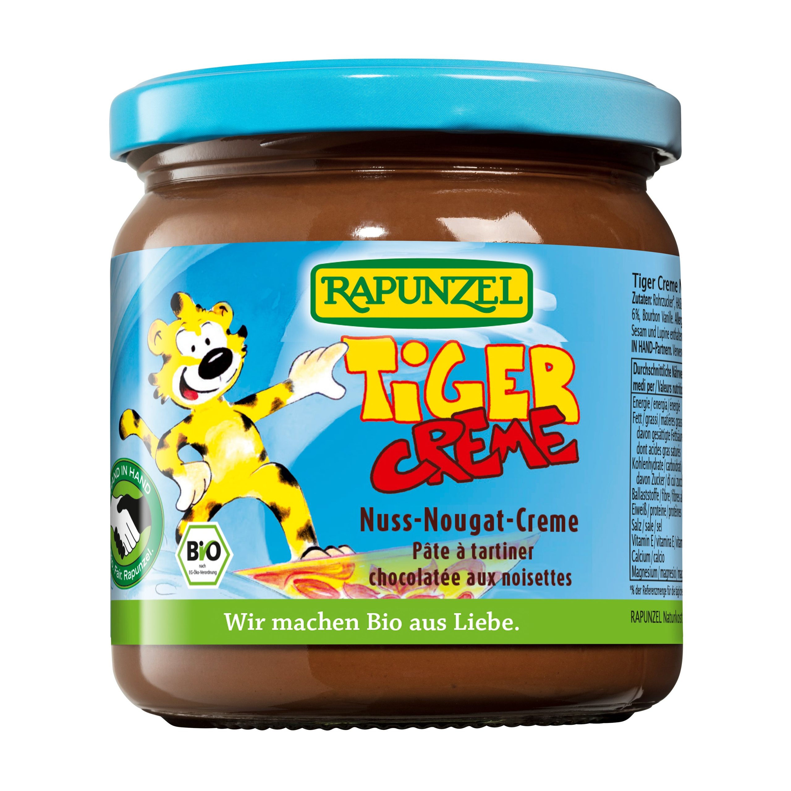 Rapunzel Pomazánka nugátová Tygr BIO (400 g) - pro milovníky nutelly všech věkových kategorií Rapunzel