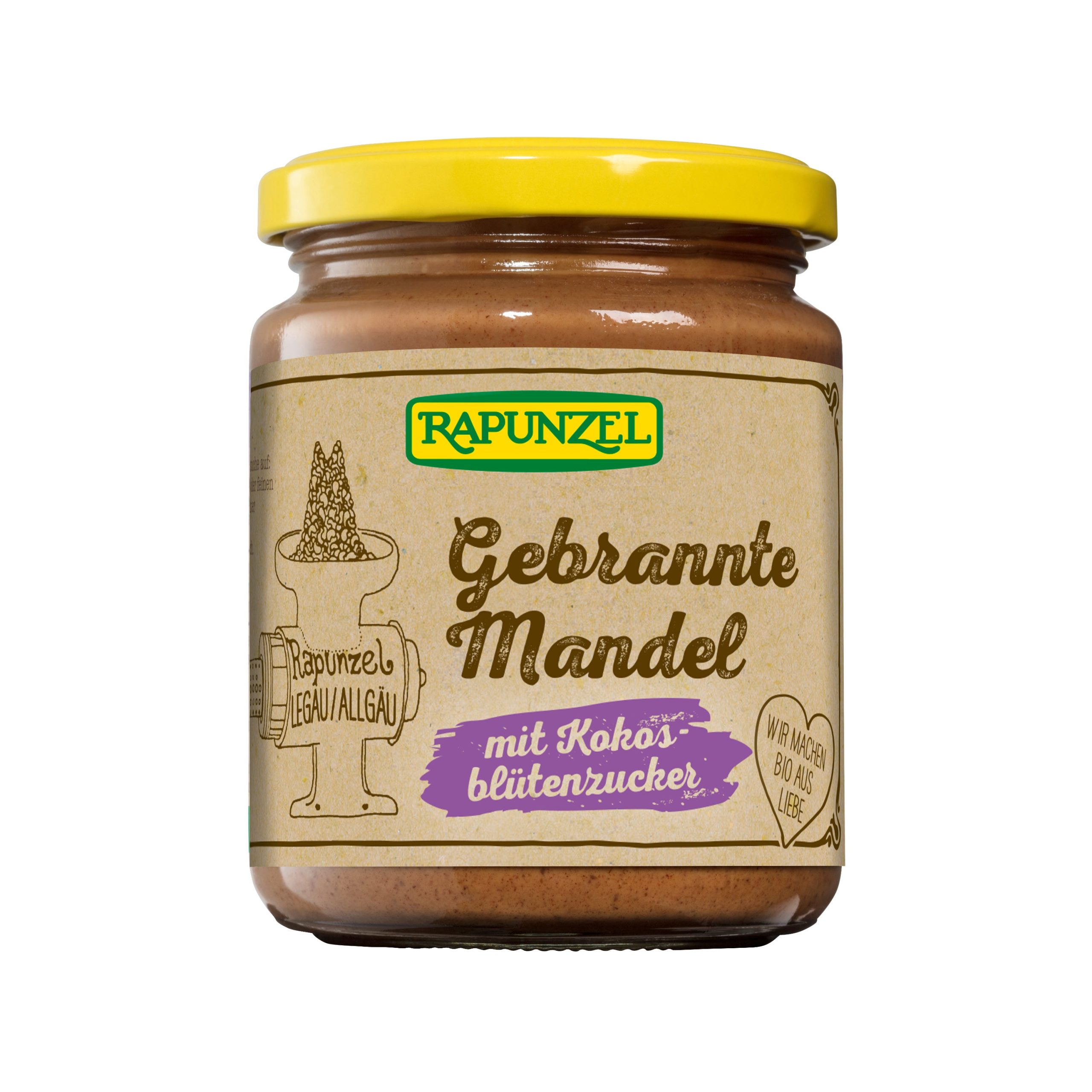 Rapunzel Pomazánka z pražených mandlí s kokosovým cukrem BIO (250 g) - s křupavou crunchy strukturou Rapunzel