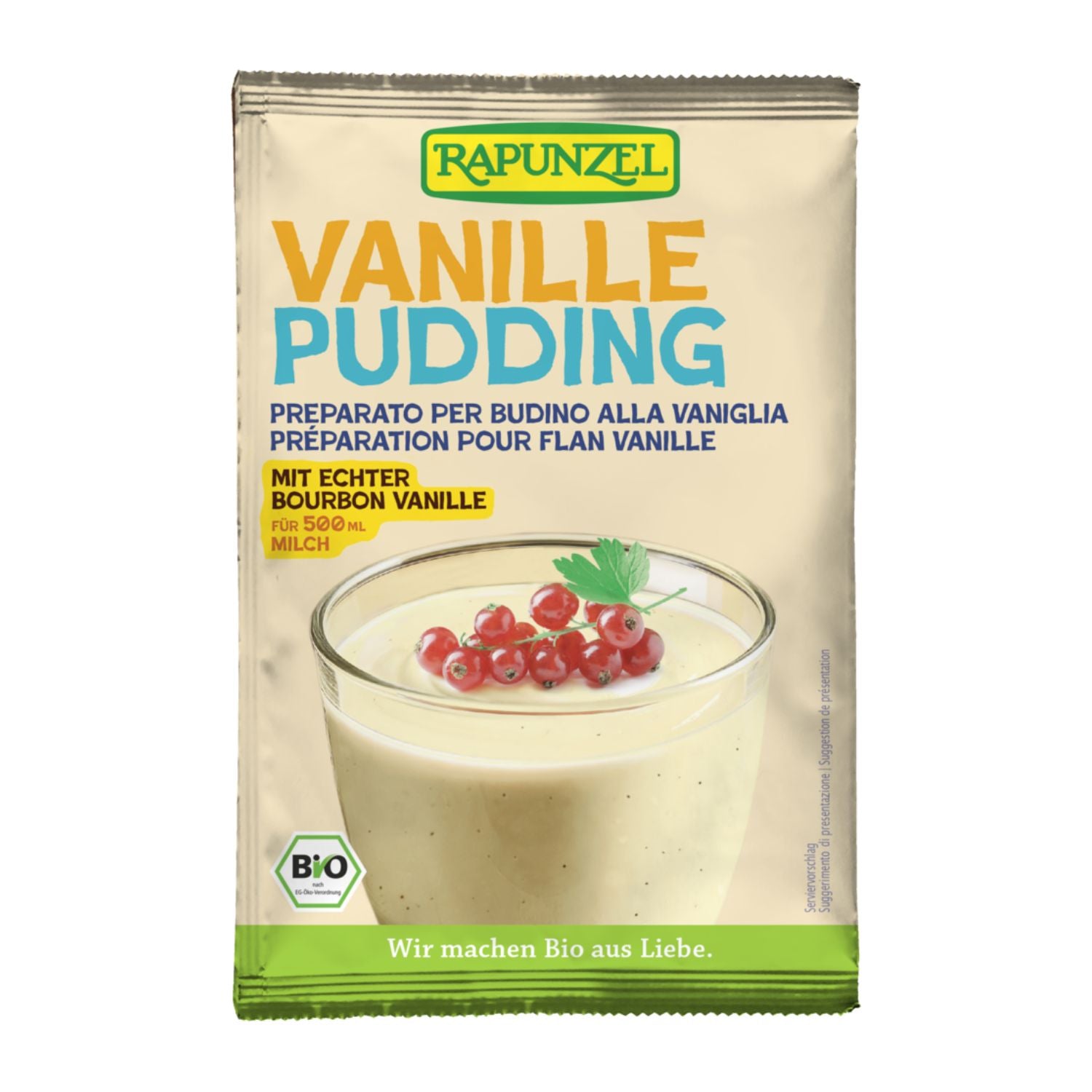 Rapunzel Prášek pudinkový vanilkový BIO (40 g) - pro 500 ml mléka či rostlinné alternativy Rapunzel