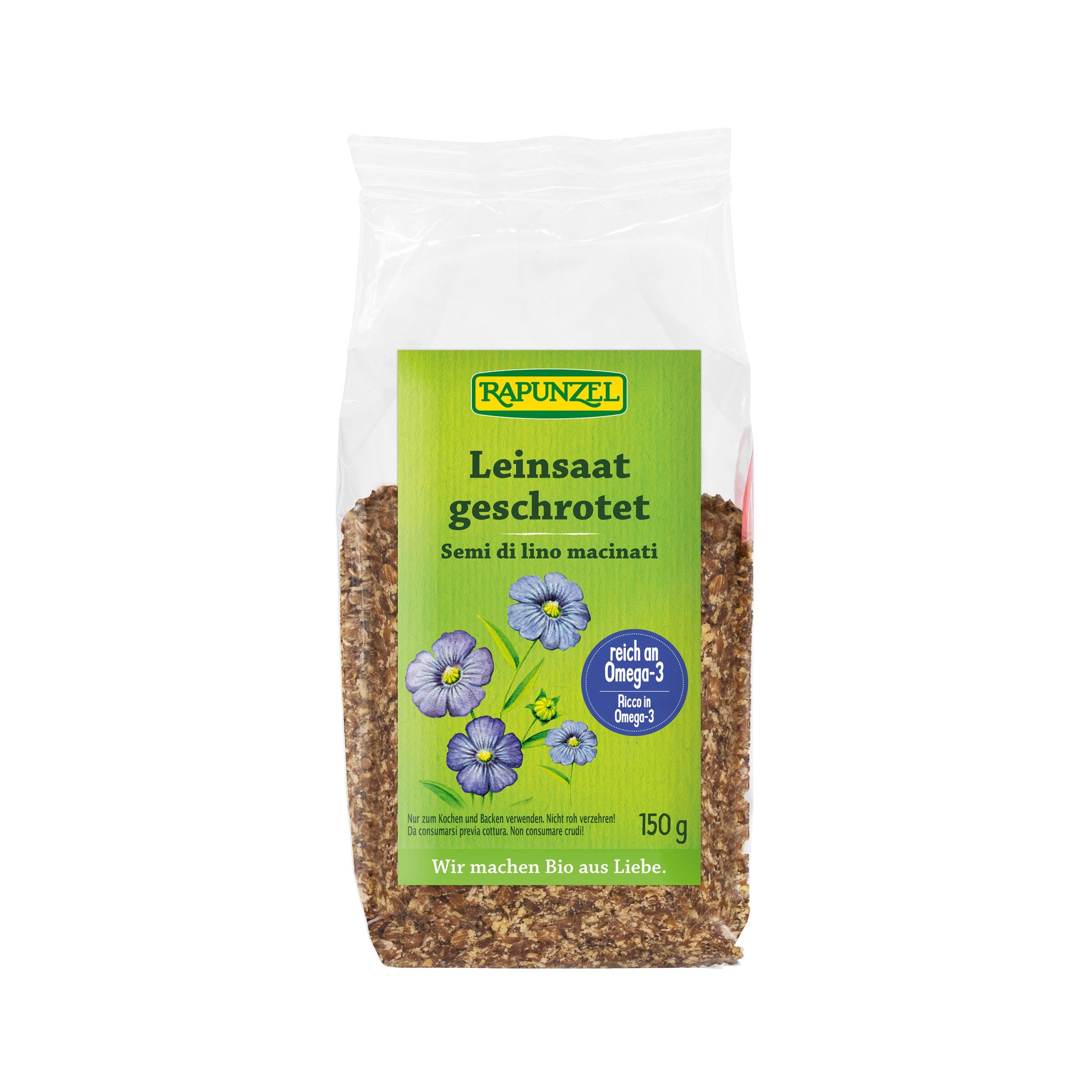Rapunzel Semínko lněné drcené BIO (150 g) - zdroj omega-3 a vlákniny Rapunzel
