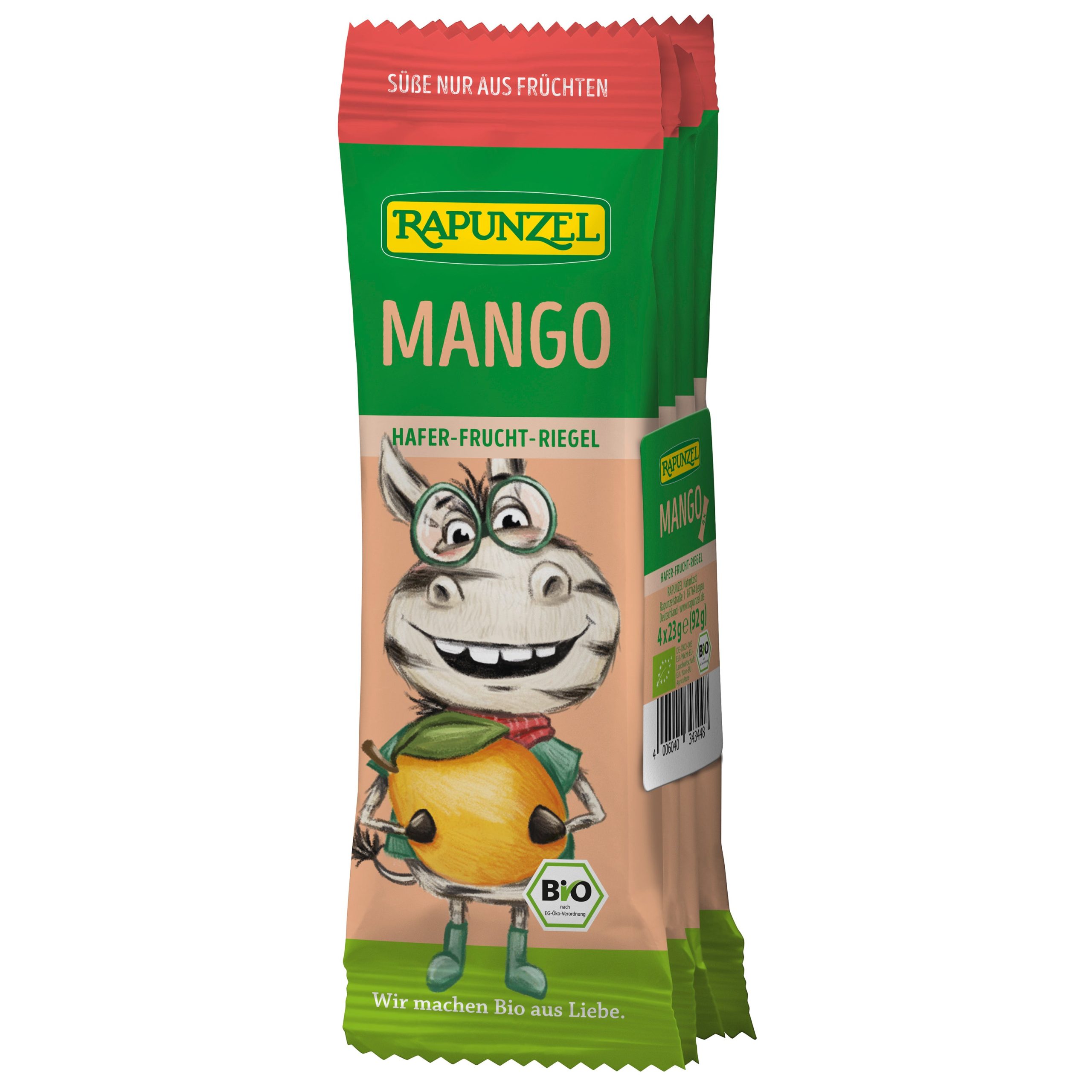 Rapunzel Tyčinka dětská ovesná mango BIO (4 x 23 g) - ovesno-ovocná
