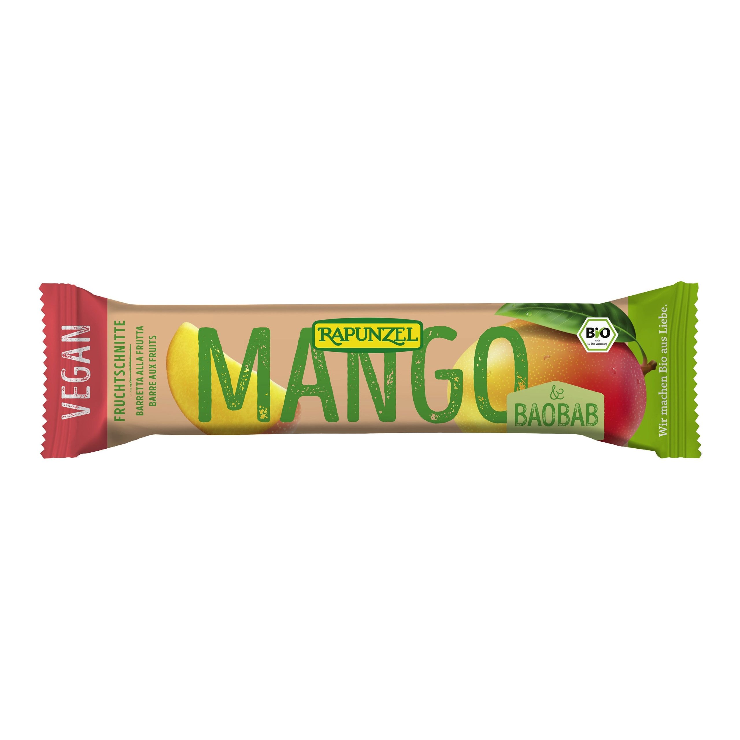 Rapunzel Tyčinka mango-baobab BIO (40 g) - rychlý zdroj energie bez ulepených prstů Rapunzel