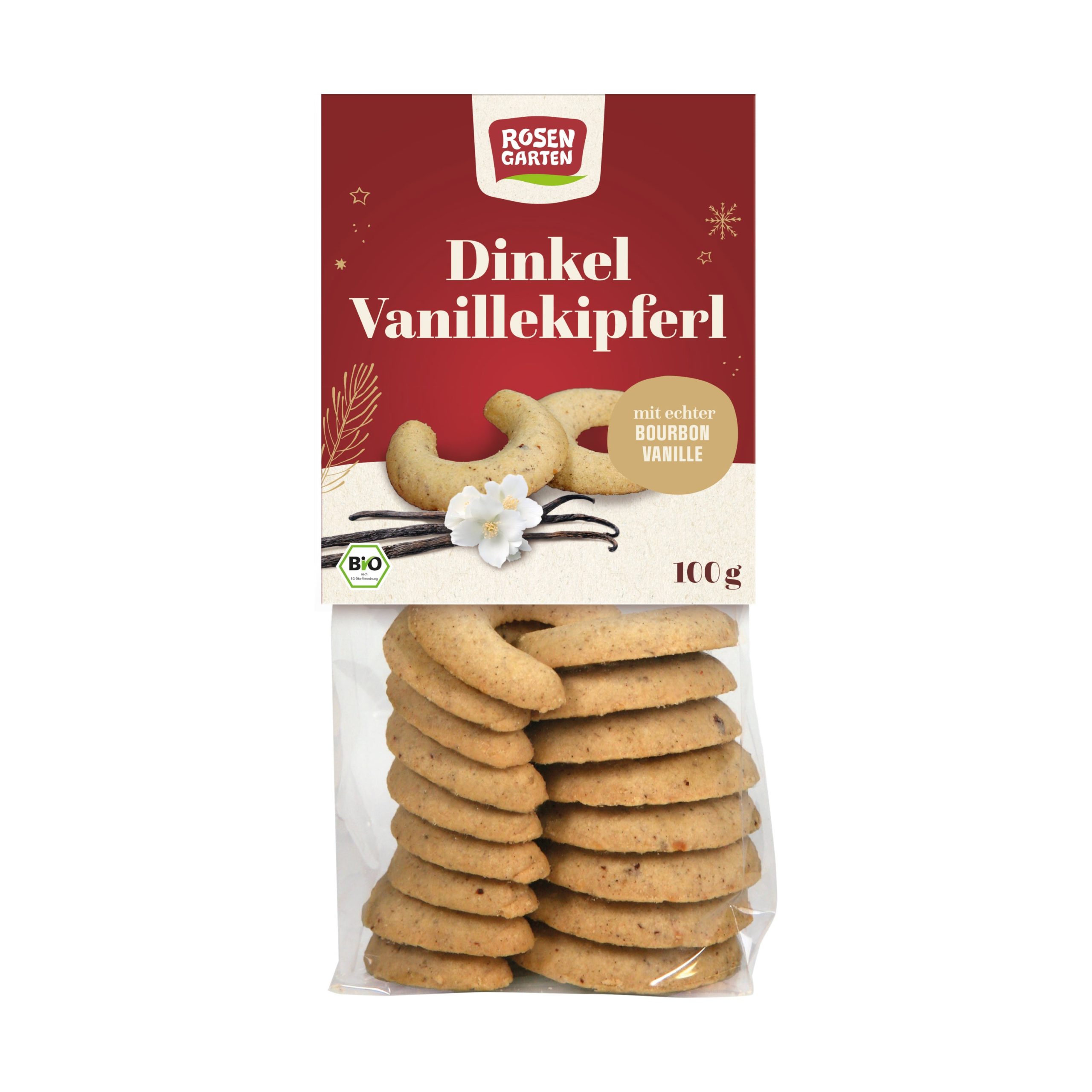 Rosengarten Rohlíčky vanilkové špaldové BIO (100 g) Rosengarten
