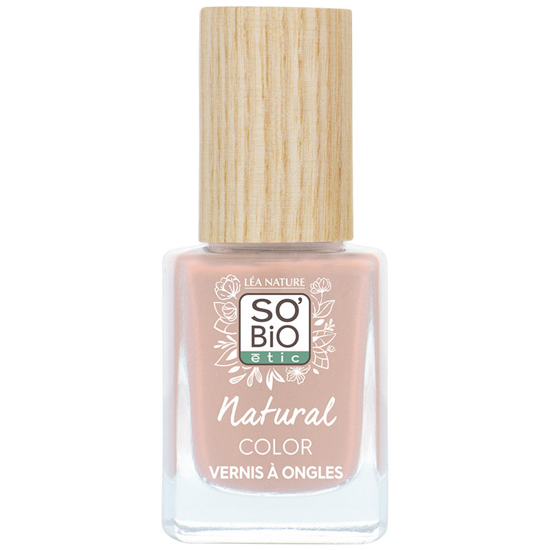 SO’BiO étic Lak na nehty - 60 romantická růžová (11 ml) - se zářivou a intenzivní barvou SO’BiO étic