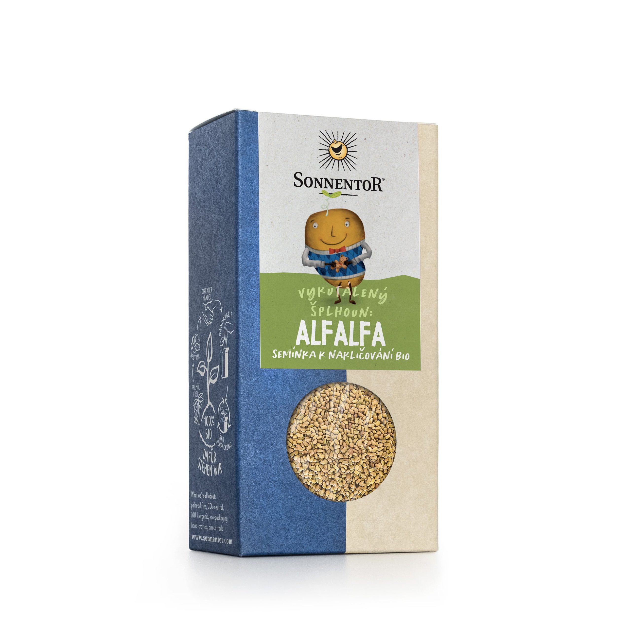 Sonnentor Alfalfa semínka vojtěšky k nakličování BIO (120 g) - semínka k nakličování Sonnentor