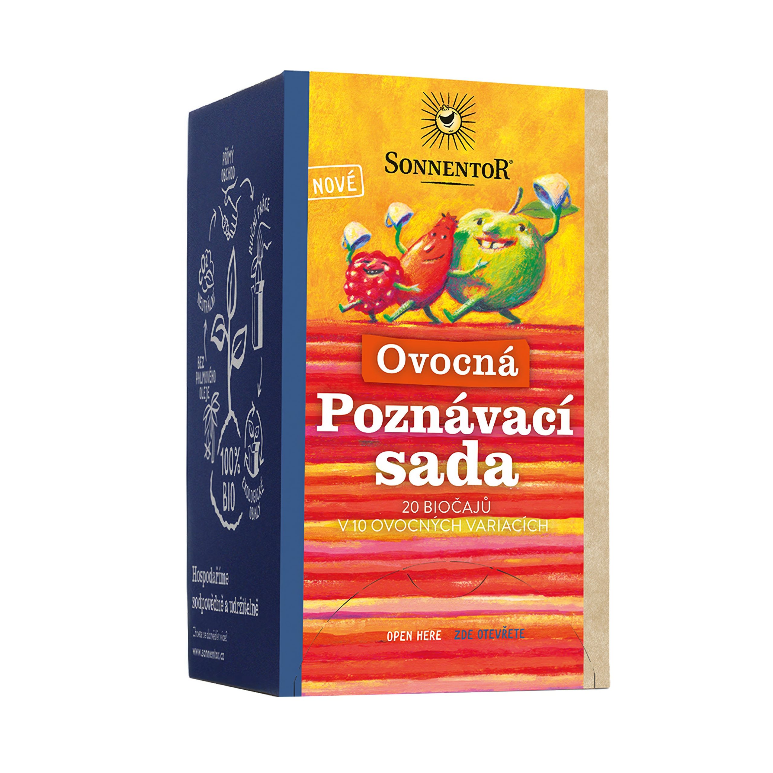 Sonnentor Ovocná poznávací sada čajů BIO - nálevové sáčky (10 x 2 ks) - 10 x 2 ovocné čaje a směsi Sonnentor