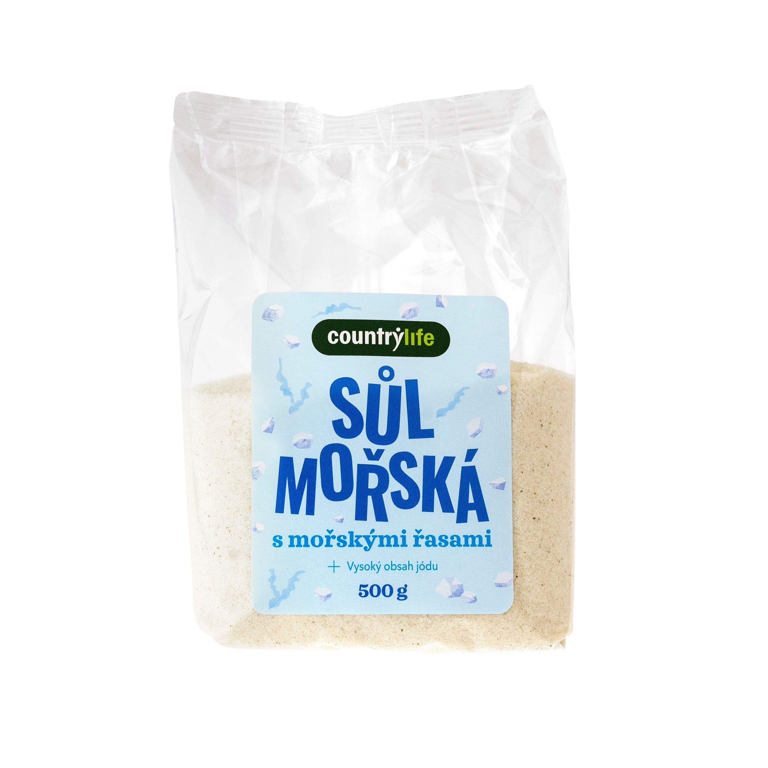 Sůl mořská s mořskými řasami 500 g   COUNTRY LIFE Country Life