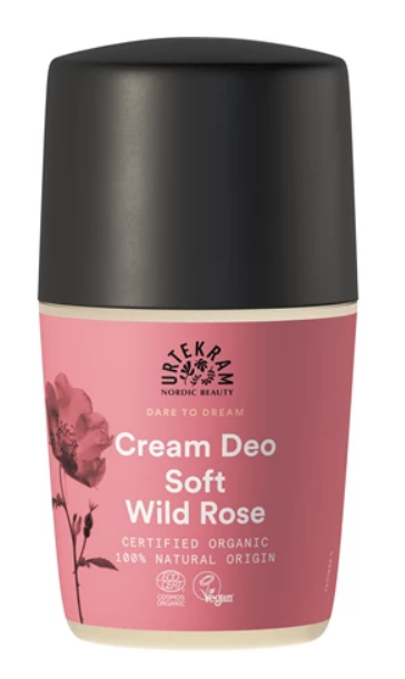 Urtekram Krémový deodorant roll-on s šípkovou růží BIO (50 ml) - bez hliníkových solí