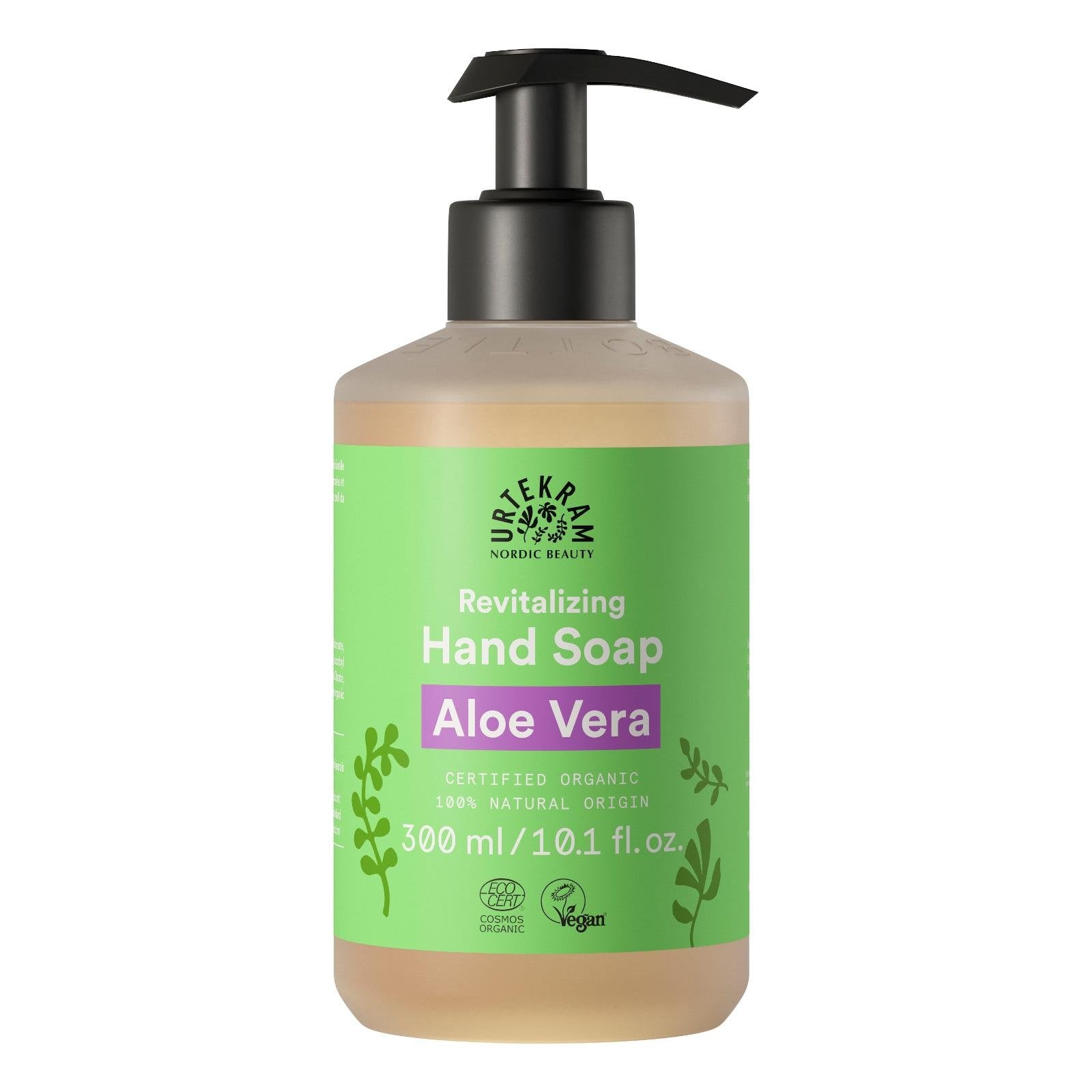 Urtekram Regenerační tekuté mýdlo na ruce s aloe vera BIO (300 ml) - s kapkou esenciálního oleje z pomeranče Urtekram