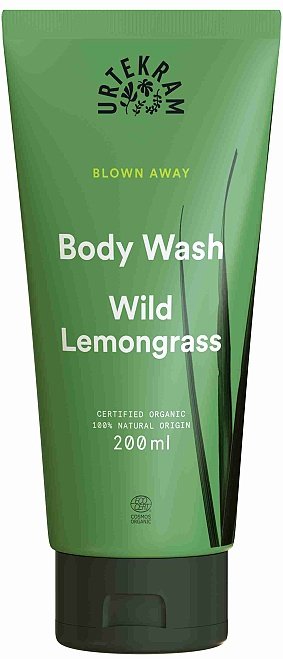 Urtekram Sprchový gel s citronovou trávou BIO (200 ml) - pro milovníky šťavnatých citrusových vůní Urtekram
