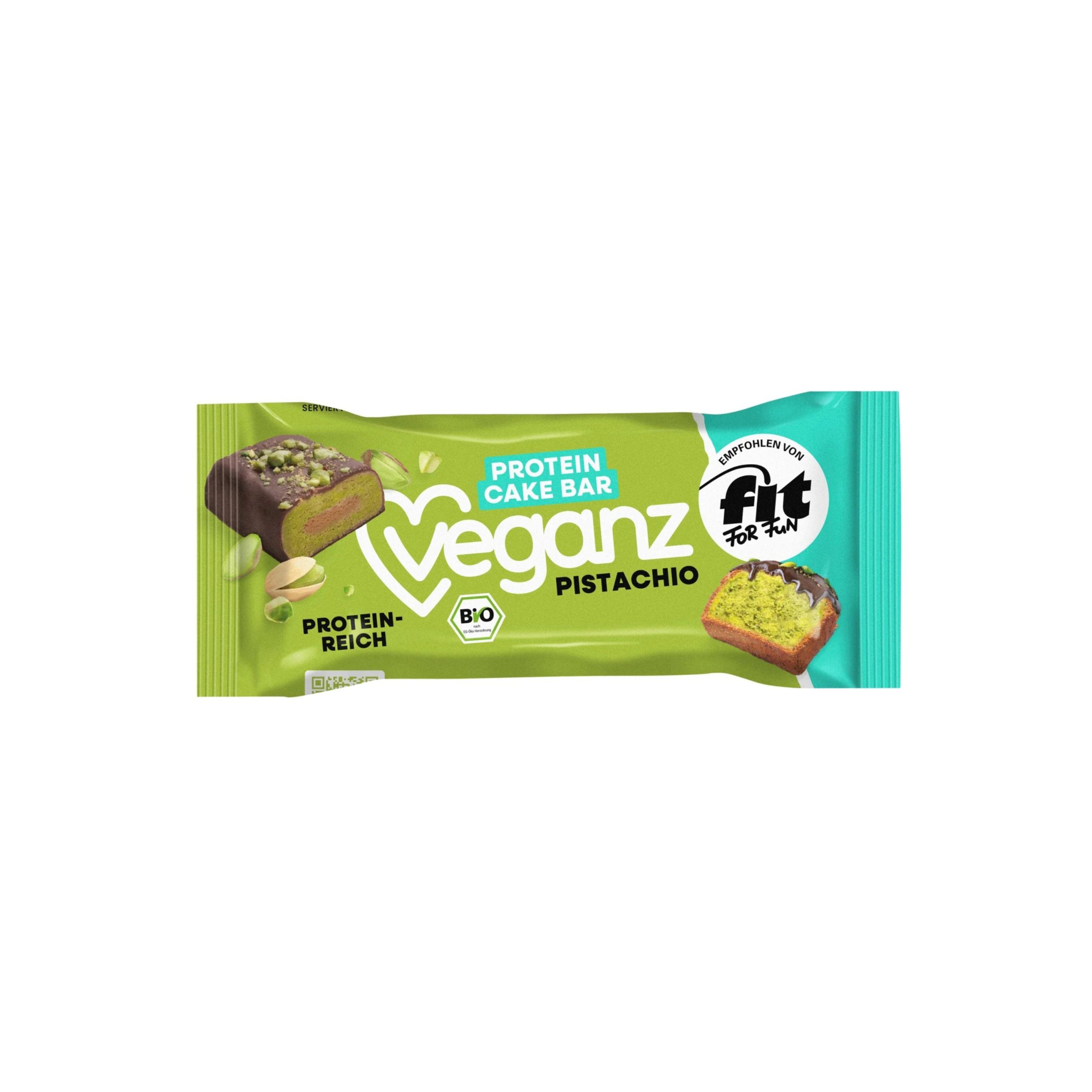 Veganz Tyčinka proteinová Cake bar Pistachio BIO (45 g) - obsahuje 22 % proteinu Veganz